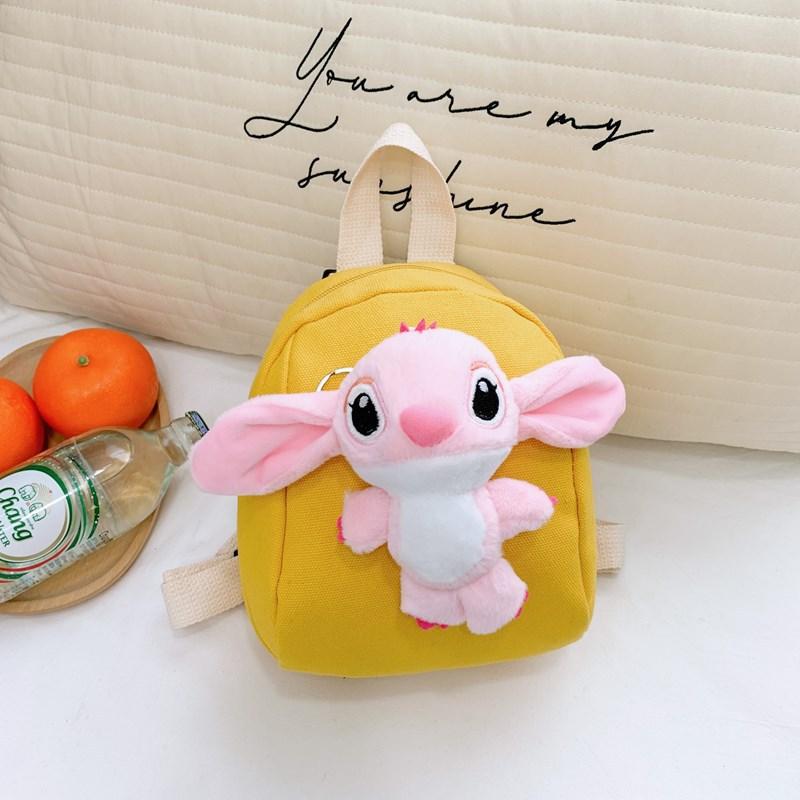 Kindergarten Baby Small Schoolbag Cartoon Cute Three-Dimensional Plush Doll Boys And Girls Backpack Children'S Backpack