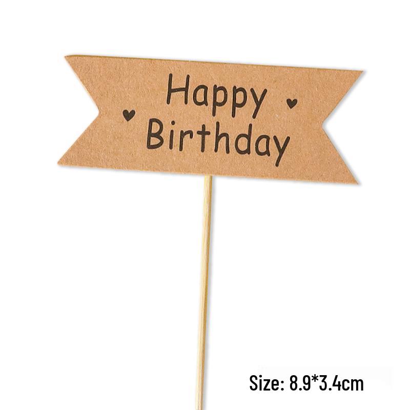 Sushi Cartoon Cupcake Toppers & Ice Cream Flag Picks for Happy Birthday Desserts