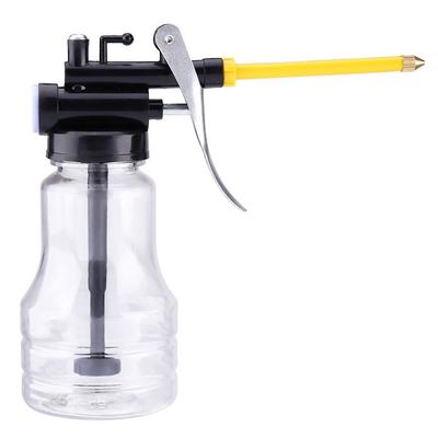 Oil Can Pump Oiler,Transparent High Pressure Oiler,250cc Transparent High Pressure Oiler Lubrication Oil Can Bottle Flex Manual Oiling Gun