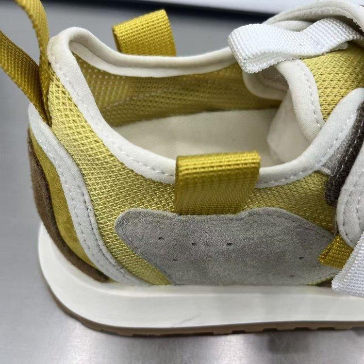 Autumn new ugly cute shoes mesh comfortable breathable lace-up fashion color matching casual dad shoes