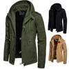 Europäische und amerikanische Herren Slim-Fit Kapuzenjacke einfarbig für Herbst/Winter
