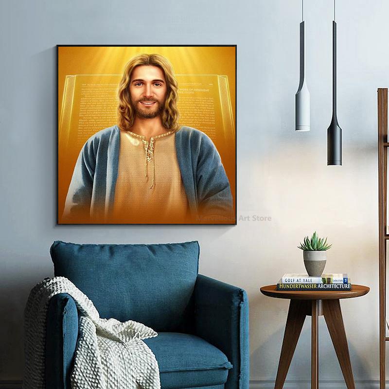 Gott Leinwand Malerei Christentum Jesus Poster und Drucke Moderne Wand Kunst Bilder für Schlafzimmer Wohnzimmer Hause Dekoration Geschenke