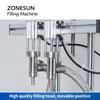 ZONESUN ZS-DTHSP2 Automatic Thick Liquid Filling Machine 2 Head Piston Pump Juice Gel Shampoo Lotion Filler