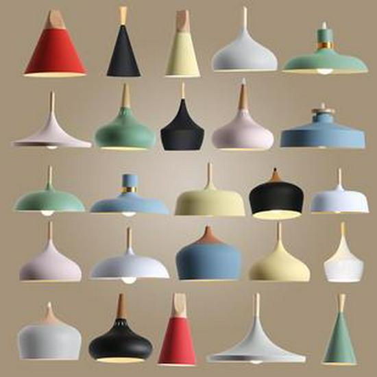 Nordic Macaron Wood LED Pendant Light for Restaurant, Bar, Office, or Study