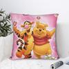 Winnie The Pooh Throw Pillow Cover Polyester Decorative Pillow Cute Cartoon , Creative Pillowcase