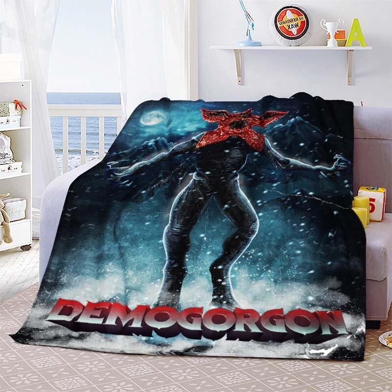 Heißer Film Stranger Things Deckenbezug Cartoon Flanelldecken für Betten Sofas Warmes Bettlaken Weiche Bettwäsche Zimmerdeko Fan-Geschenk