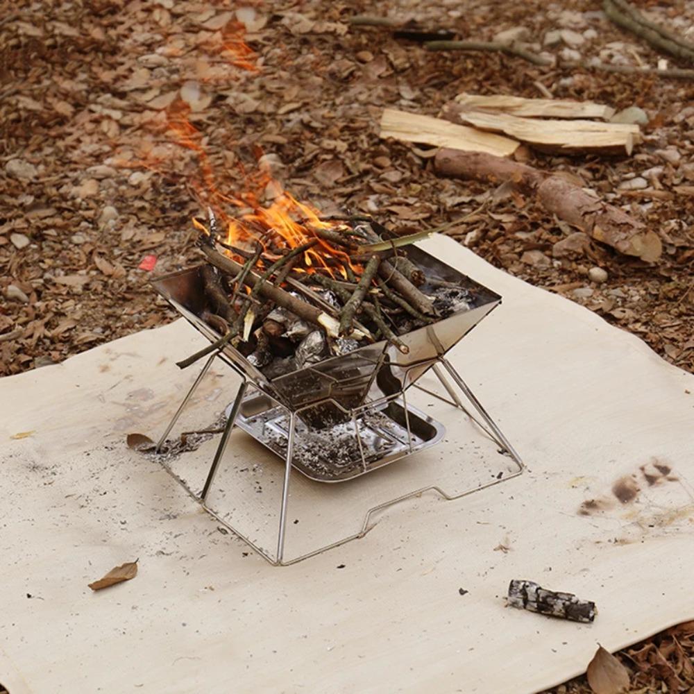 Multidimensional Outdoor Under Grill Mat Glass Coated Flame Retardant Mat Picnic