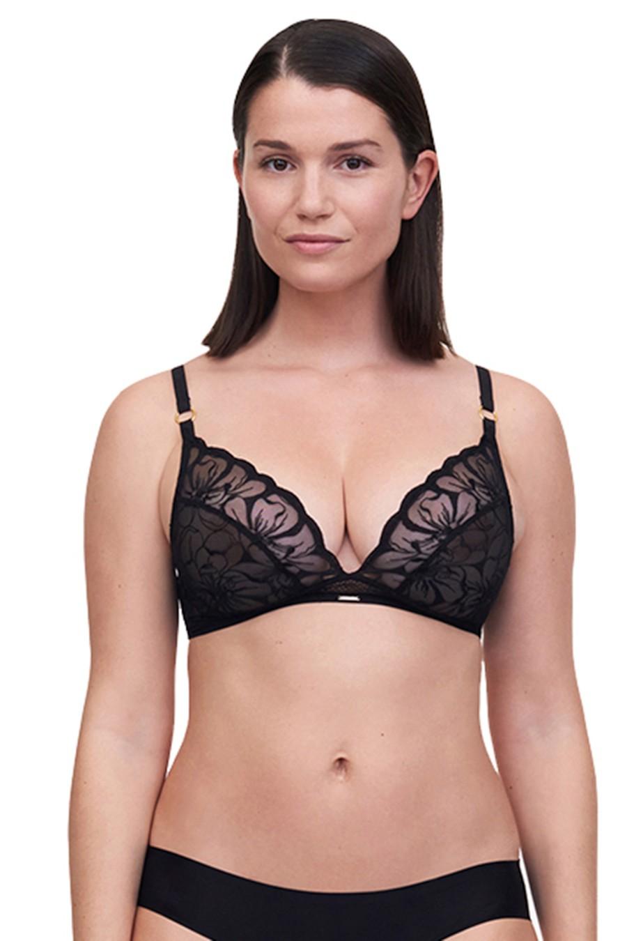 

Бюстгальтер з м якою чашкою Chantelle (96222) 75B прозорий колір чорний