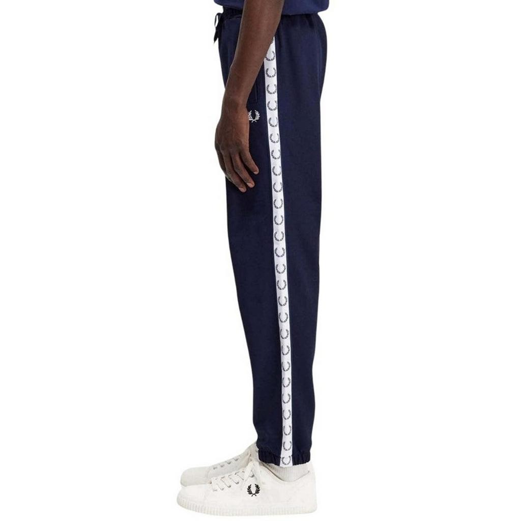 Fred Perry Mens Branded Tape Jogging Bottoms