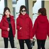 Modische kurze Baumwollwattierte Jacke, Lockere und Warme Baumwollwattierte Jacke für Damen Winter