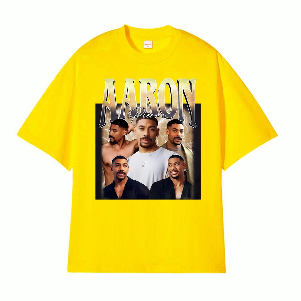 Aaron Pierre Vintage 90s Hot Sale Merch T Shirts Unisex Women Fashion Vintage Cotton T Shirt Comfort Oversized High Quality TShirt