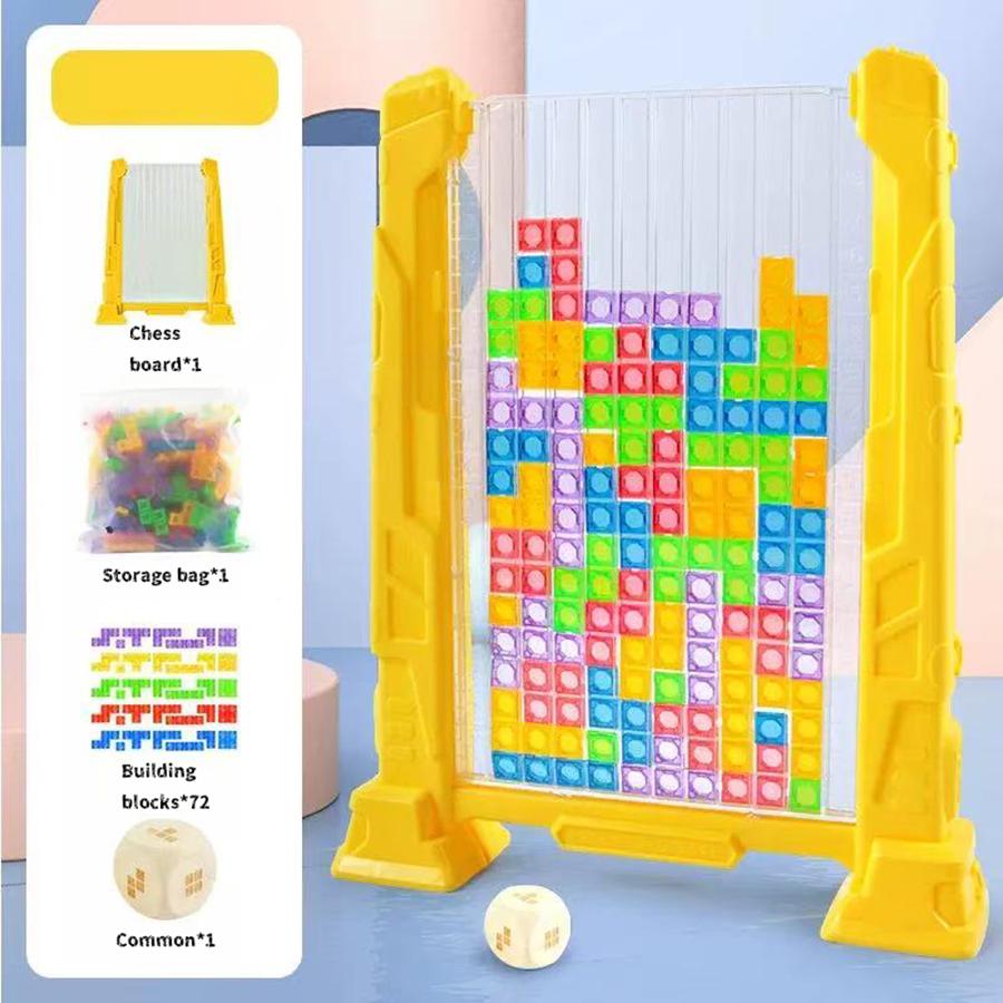 1Set-3D High-Standard Tetris First-Class Toy Premium-Quality Mutated High-Standard Square High-Standard Random Box Superior-Grade Assembly-Bricks