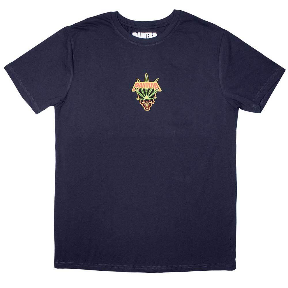 Pantera Mini Leaf Skull T-Shirt Blue New Unisex T-Shirt L