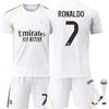 Cristiano Ronaldo 7 Real Madrid 25-26 Home Jersey Set White Fan Edition Adult Youth