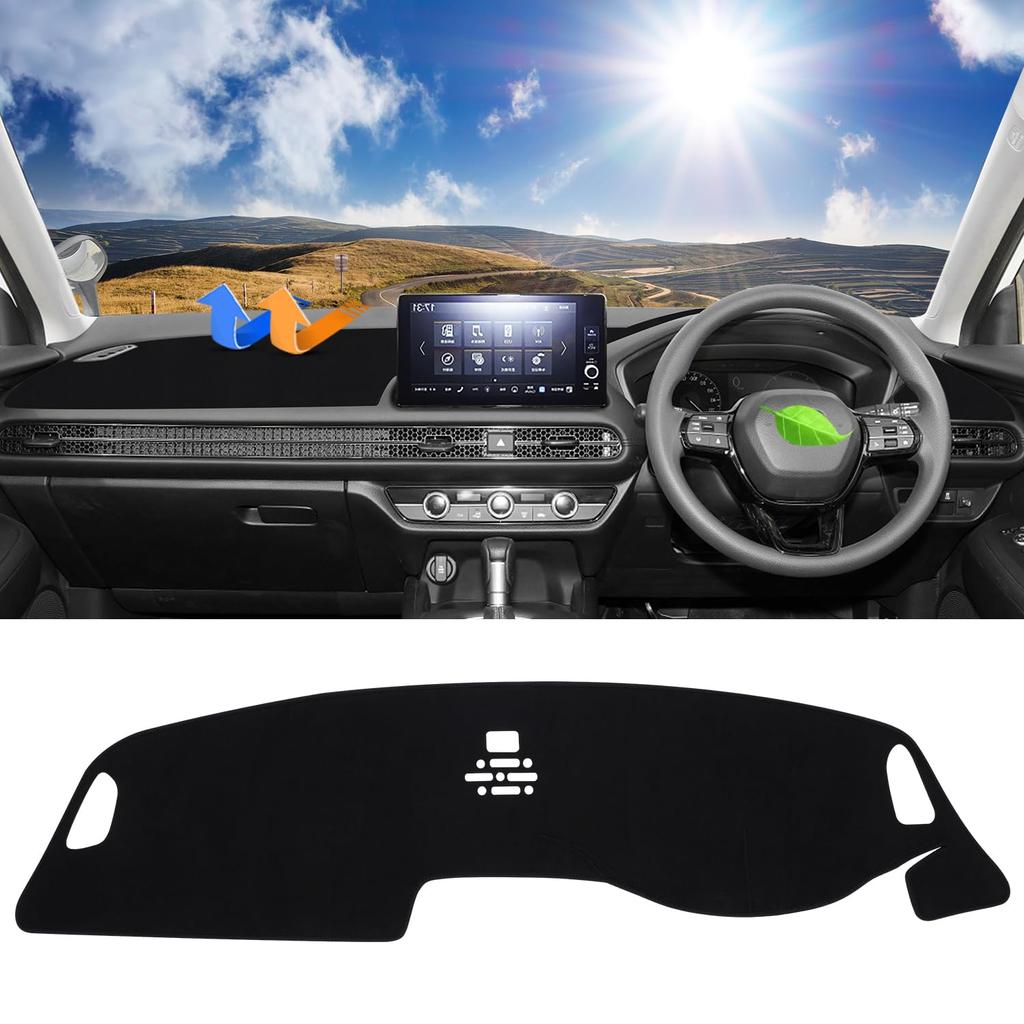 Cartist Dashboard Mat for Honda New ZRV Dashboard Protective Sun Flannel Specific Car Interior Heat Clear Suede 1 Piece Set ZR-V/RZ Series, Cover,