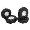 4PCS RC Off Road Vehicle Tires 1.9 Inch Universal Rubber RC Wheels and Tires for RC Off Road Vehicle Climbing Car White