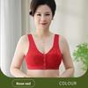 Front Closure Wireless Bra for Middle-Aged Women, Anti-Sag Gathering Side Smoothing Back Supportive Bra