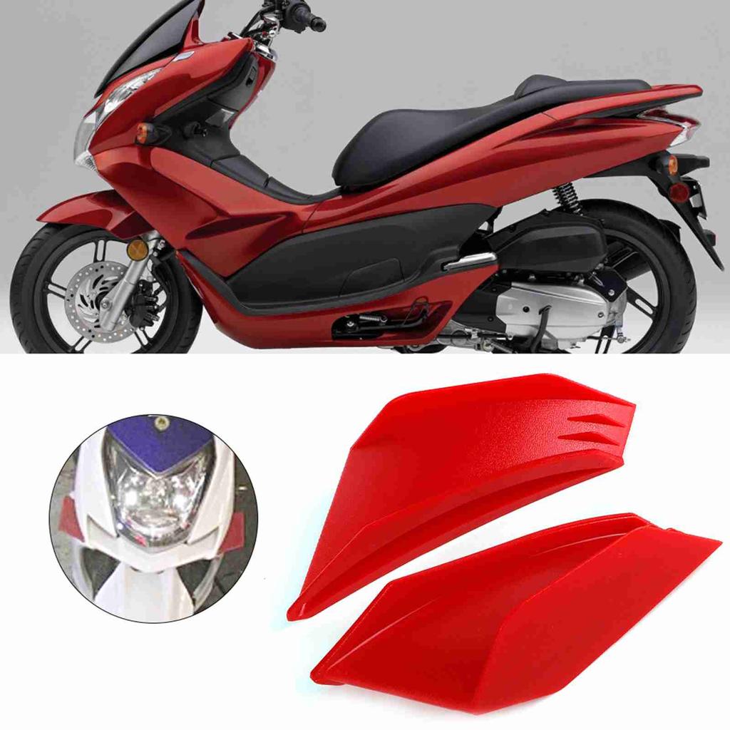 1 Pair   Motorcycle Winglet Aerodynamic Wing Kit Fit For   (Black)