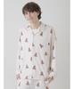 Gelato Pique Valentine HOMME Inlay Heart Bear Print Shirt PMCT251298 CRM Men's