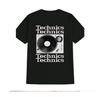 Unisex-T-Shirt mit Technics Plattenspieler-Aufdruck