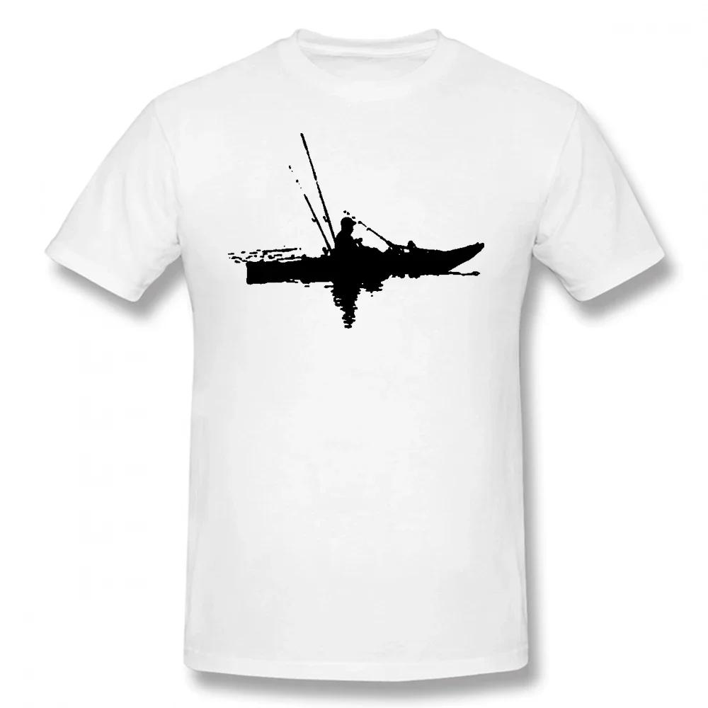 Fisherman Kayak Fishing Funny T Shirts Graphic Cotton Streetwear Short Sleeve Evolution of Kayaking T-shirt Clothing