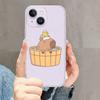 Roztomilé pouzdro na telefon Capybara pro iPhone Mini 11 12 13 14 15 XPlus Pro Max SE XR Transparent Shell