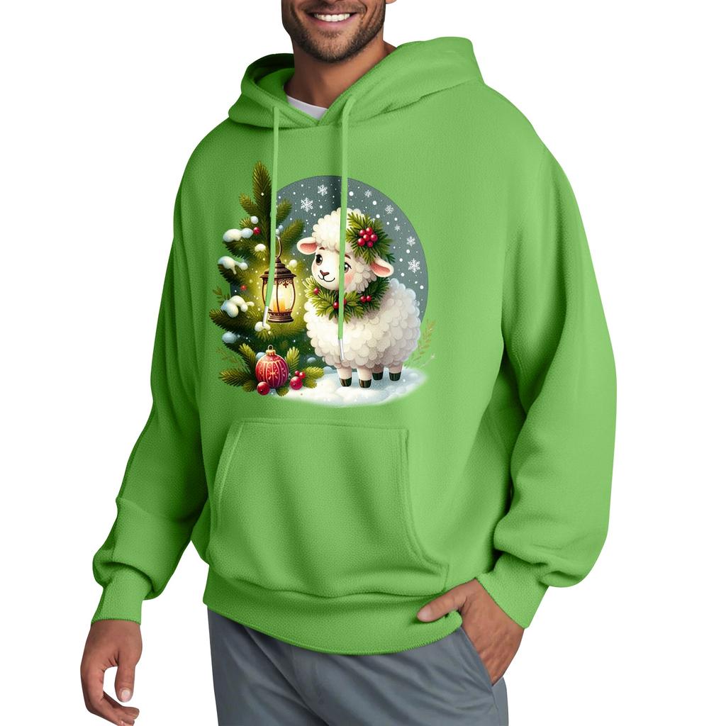 Men's Hooded Sweatshirt, Contrasting Color Sweatshirt, Sports Casual Jacket