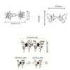 Five Pointed Star Jeans Buttons Adjustable Butterfly Pants Pins Waist Tightening Tool Fixed Brooches Dress Decoration