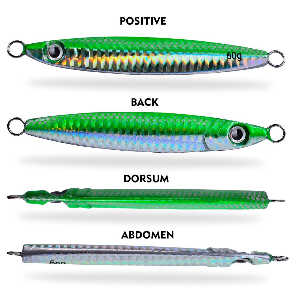 Bionic Metal Jig Bait for Boat and Sea Fishing - 10g To 60g Lead Fish Lures