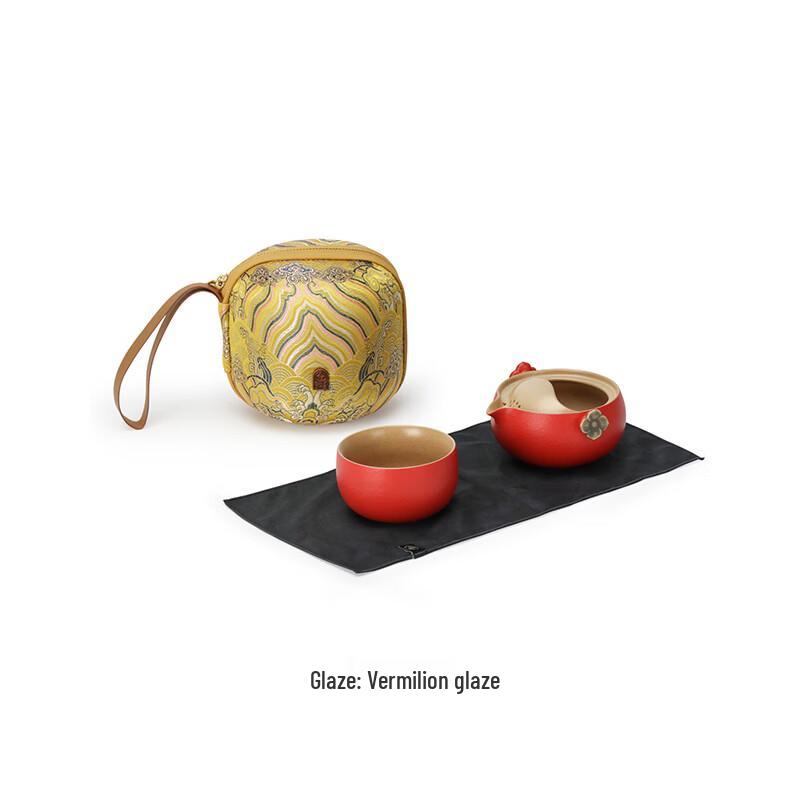 Wanqian Tang Portable Ceramic Kung Fu Travel Tea Set