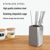 Stainless Steel Wall-Mounted Chopstick Holder