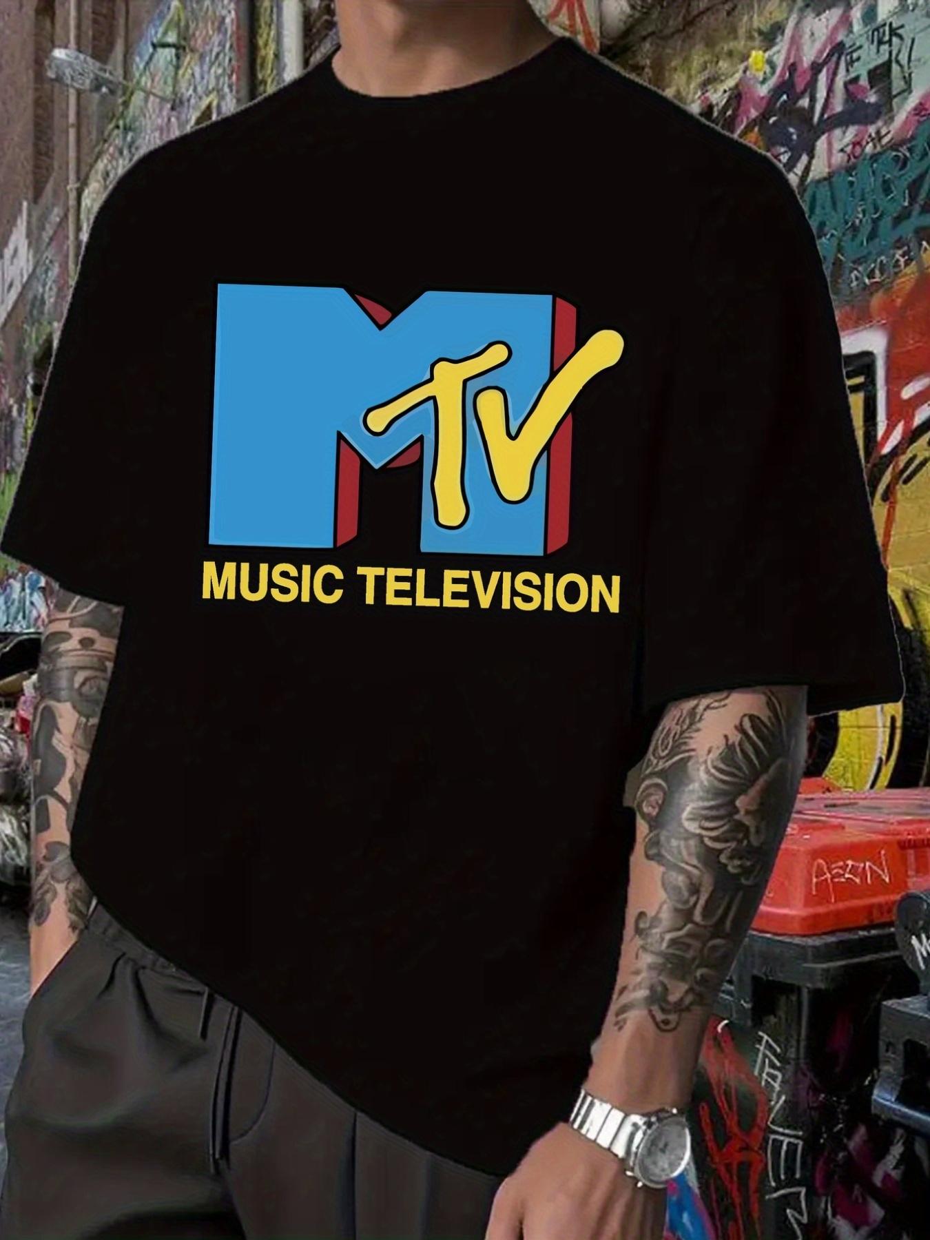 MTV Music Television Graphic T-shirt - Hip-Hop Style Short Sleeve Crewneck XXL