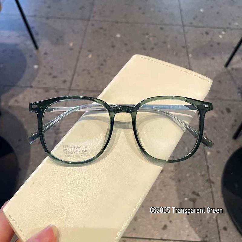 Danyang Retro Square Titanium Eyeglass Frames, Unisex Myopia & Anti-Blue Light Compatible (Model 8620)