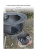 Portable Outdoor Iron Wood-Burning Stove for Rural Households
