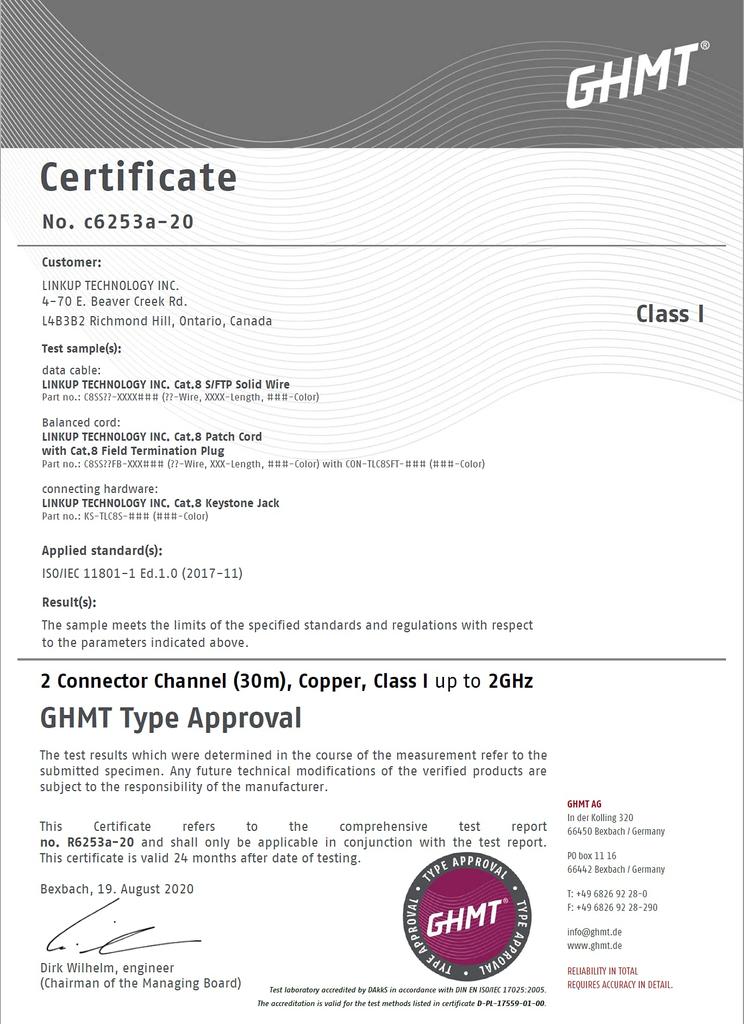 Cat8-Ethernet-Patchkabel, 4 Paare, 22 AWG, abgeschirmtes Einzeldrahtkabel, 2000 MHz, bis zu 40 Gbit/s, zukünftiges Ethernet-LAN-Netzwerk der 5. Generation, 40G-Strukturdraht