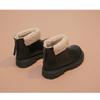 Korean Version Suede Winter Children's Shoes Big Children's Martin Boots Girls' Fur Short Boots Girls' Suede Boots for Warmth