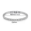 4mm D Moissanit Tennisarmbänder 4-Krappenfassung Klassisch Trendy Damen Mann Feinschmuck s925 Silberarmband