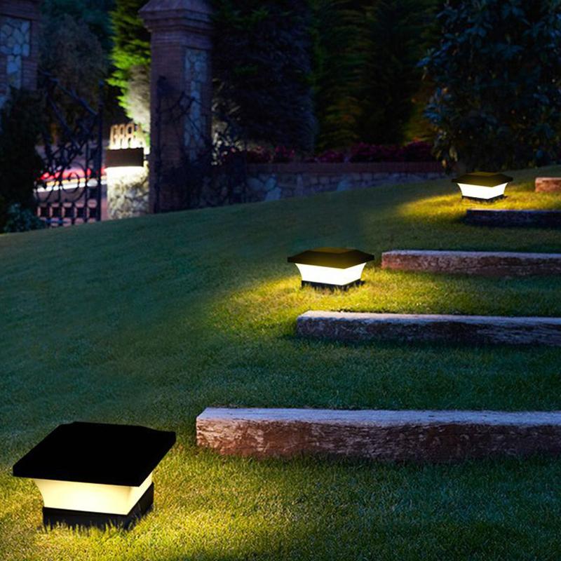 2026 IP65 Solar Column Lamps 3000/6000K Outdoor Garden Lamp Waterproof Villa Gate Pillar Lamp Landscape Decoration Lamp HOT