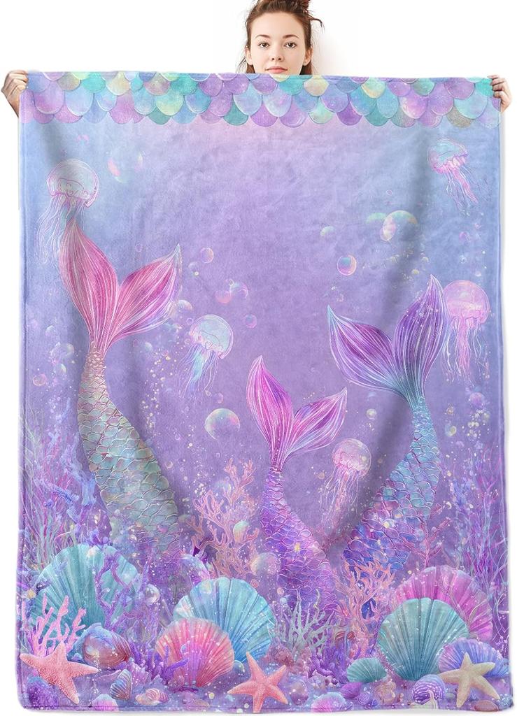 GUOYU Blanket Cherry Blossom Flannel Blanket Gifts for Floral LoverJapanese Watercolor Flower Branch Throw Blankets with Beige Backgroundfor
