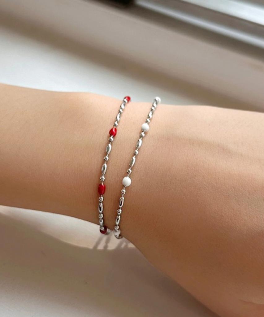 Fantastic Planet Epoxy Dotted Line Bracelet (2Colors)