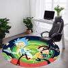 1pz Tappeto Rotondo Ufficio Rick "Morty", Sotto Sedie Ufficio Camera da Letto Soggiorno Decorazione Casa, Decorazione Stanza, Disponibile in Varie Misure