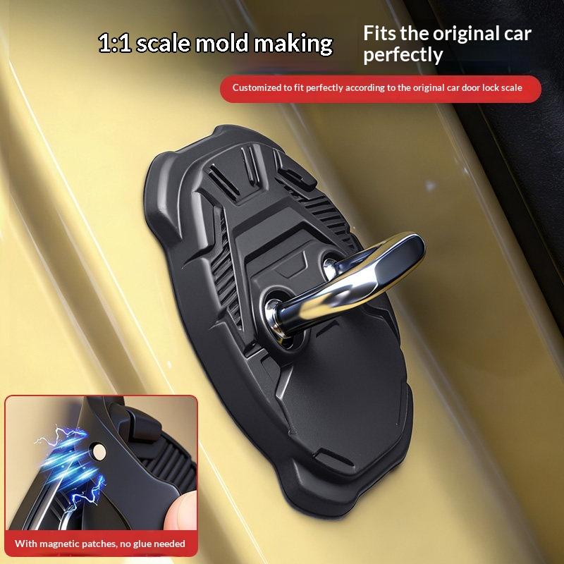 Fit For Leapmotor B10 B01 Lafa5 B05 Car Magnetic Silicone Door Lock Buckle Protective Cover Shock Absorbing Cushion Pad