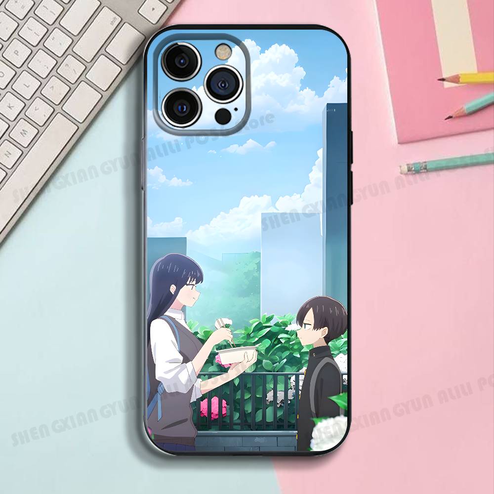 Anime I-Ichikawa A-Anna Black Phone Case For IPhone 17 16 15 14 13 12 13 12 11 Pro Max Plus XS XR Silicone Soft Back Cover