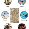 Tiger Print Beach Towel Leopard Print Bath Towel Jungle Vibes Tropical Art Animal Beach Exotic Style Bold Design Summer Fun