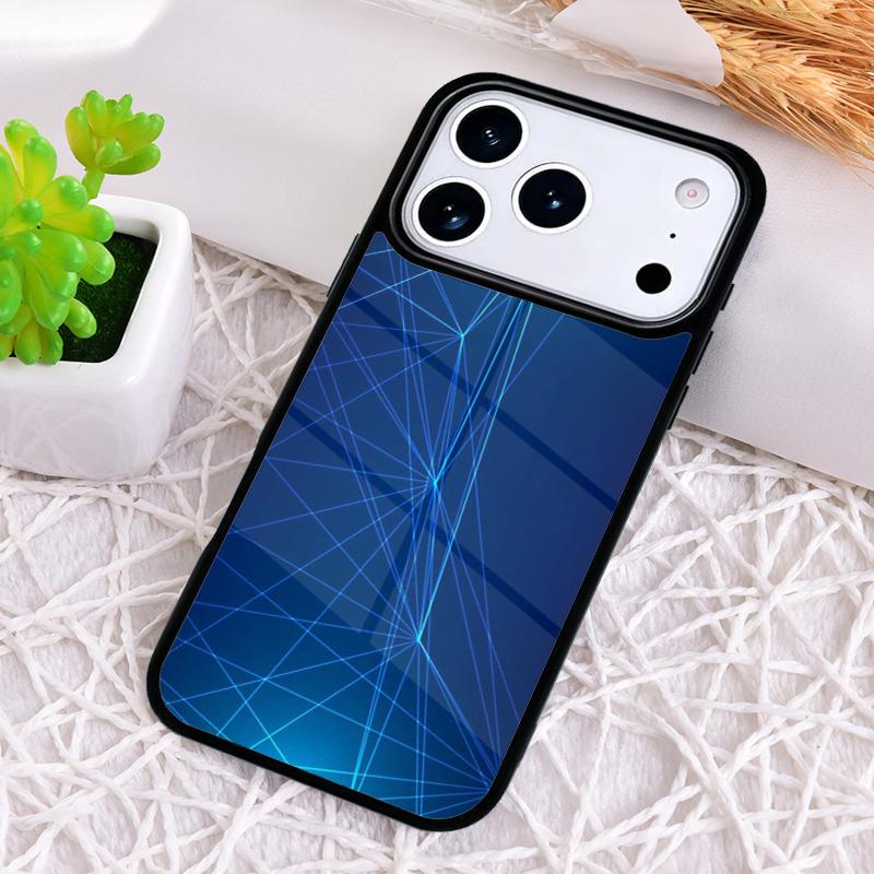 The Light Waves Geometry Abstract Triangle Shockproof Phone Case for iPhone 17 Air 16e 15 11 12 14 13 Pro Max Cover Coque