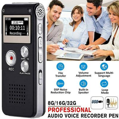 Portable Mini Voice Recorder Digital Sound Recorder Built-in 8/16/32g Phone Recorder 3d Stereo Wav Mp3 Player With Microphone