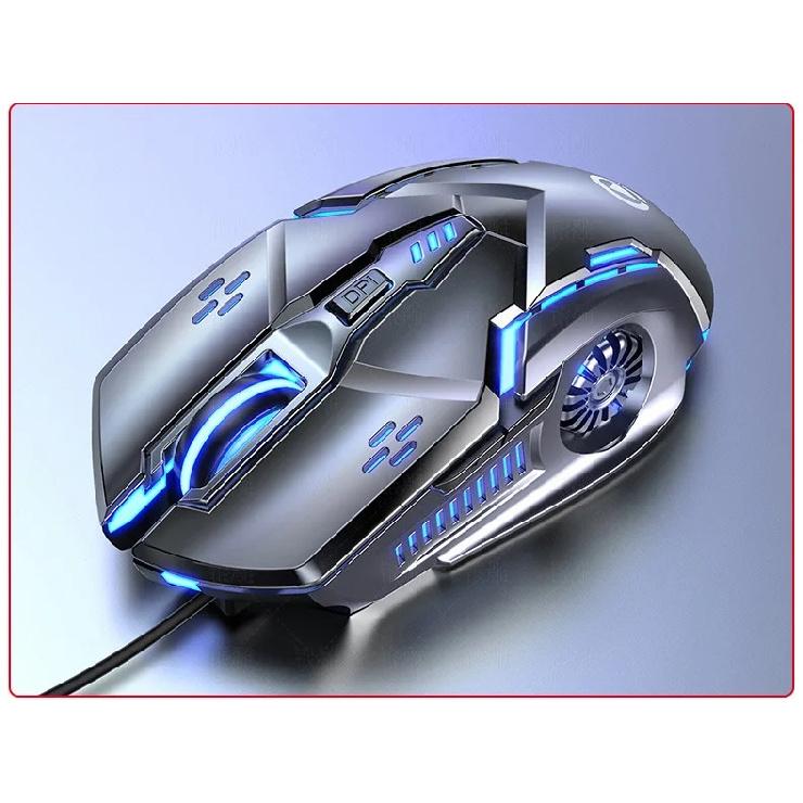 Gaming Mouse - Wired, 6 Buttons, 7 Color LED Light, Used for Games and Office, Compatible with Computer/Laptop/Tablets