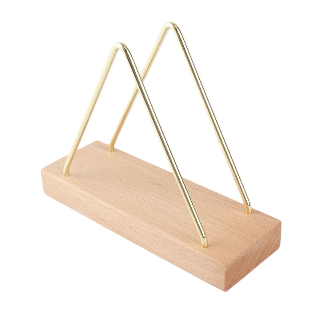 Napkin Holder Unique Creative Iron Wooden Standing Napkin Dispenser for Home Hotel Desk
