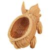 Fruit Basket Baskets For Kitchens Household Imitation Rattan Pp Plastic Storage Woven Pig Shape