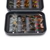 MNFT 32Pcs/Box Trout Nymph Fly Fishing Lure Dry/Wet Flies Nymphs Ice Fishing Lures Artificial Bait with Boxed